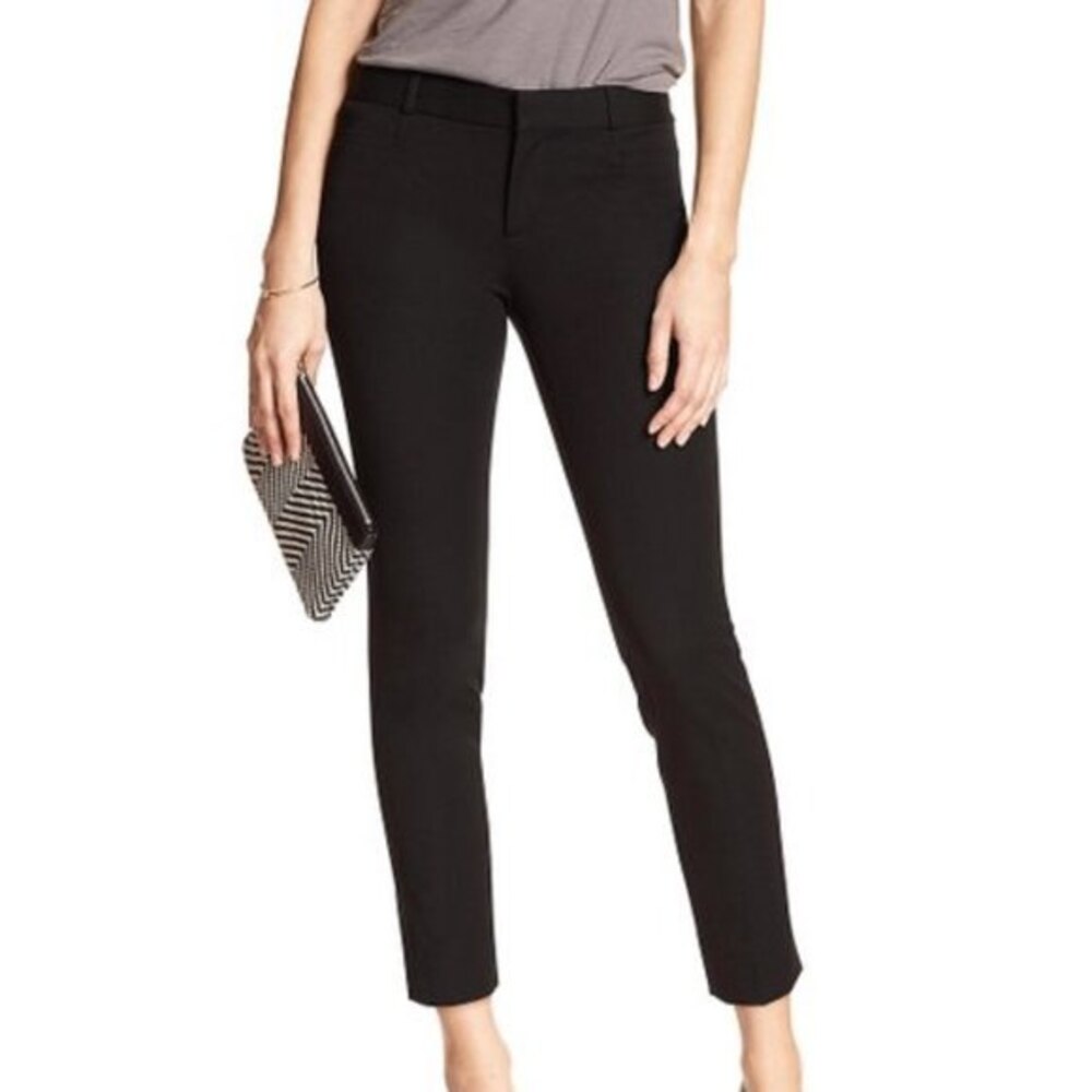 Black Banana Republic Factory Crop Slim Ankle Pants (NWT)